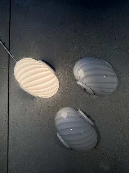 Vintage Murano shell wall lamp