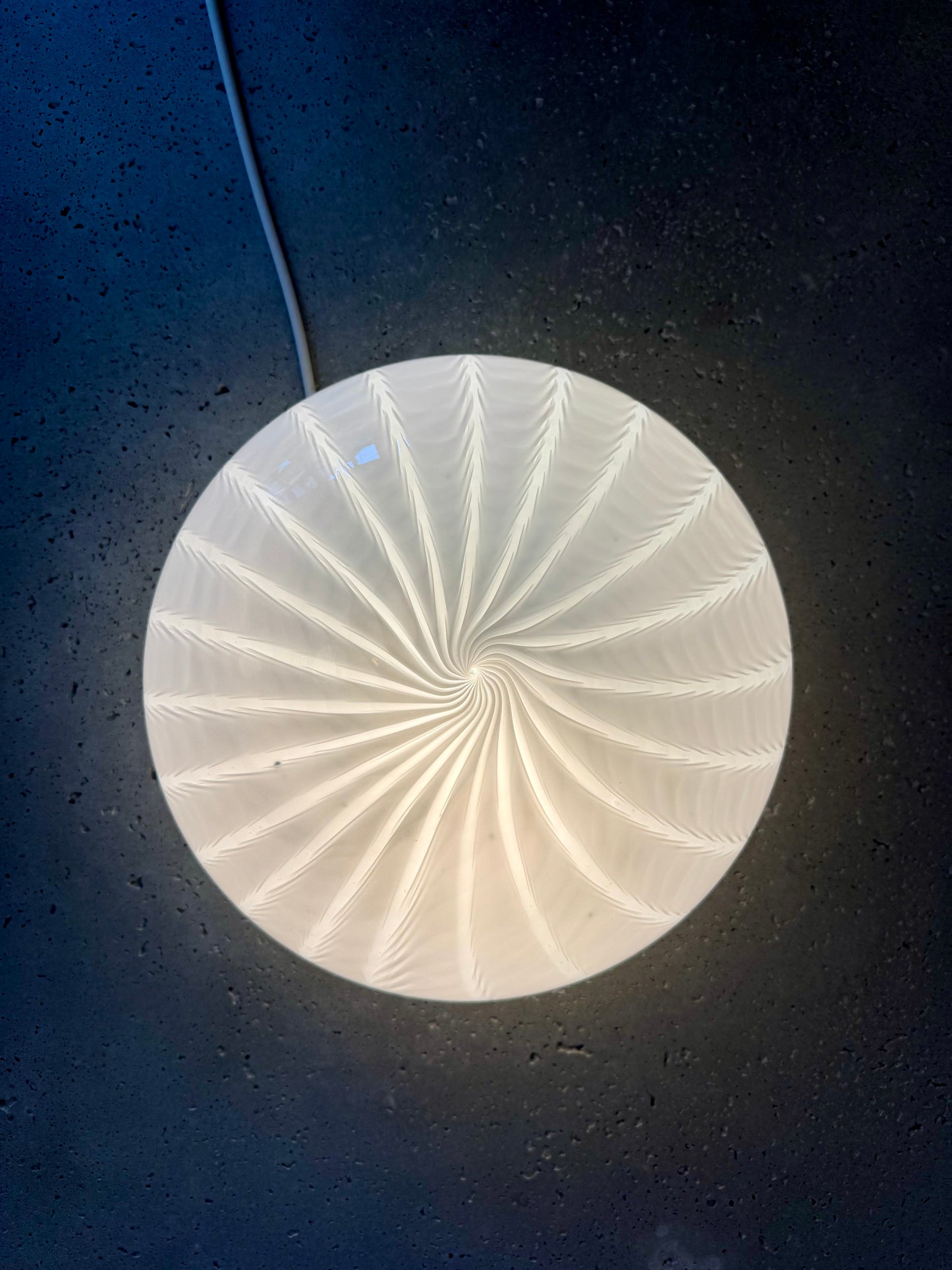Vintage peacock Murano plafond lampe, 30 cm