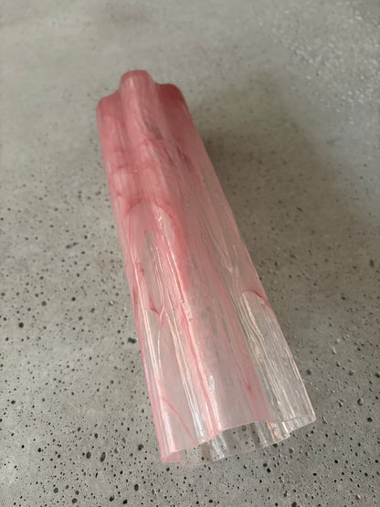 Murano lysekrone | Tuber | 30 glas | Pink alabaster
