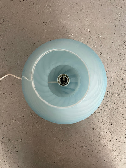 Light blue vintage Murano mushroom, 27 cm