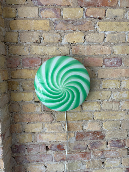 Grøn Murano plafond, 30 cm