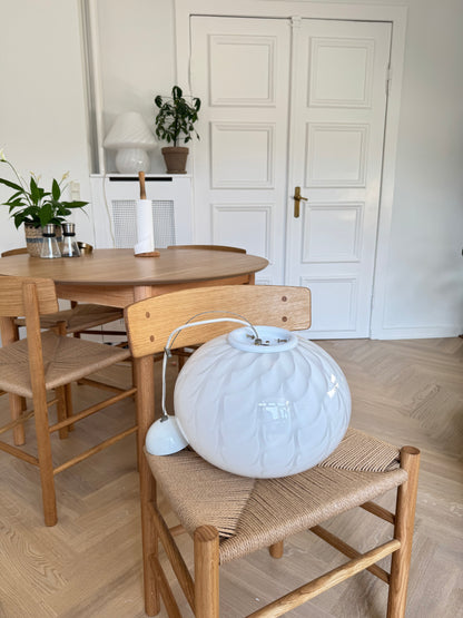 White Murano peacock ceiling lamp, 35 cm