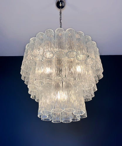 Murano lysekrone | Tuber | 52 glas | Klart glas