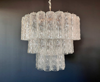 Murano lysekrone | Tuber | 52 glas | Klart glas