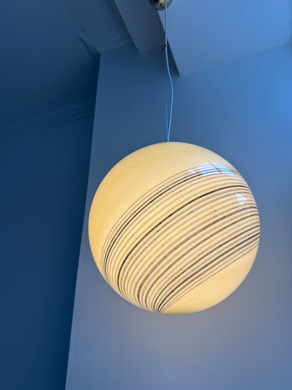 Stor creme Murano loftlampe, 40 cm