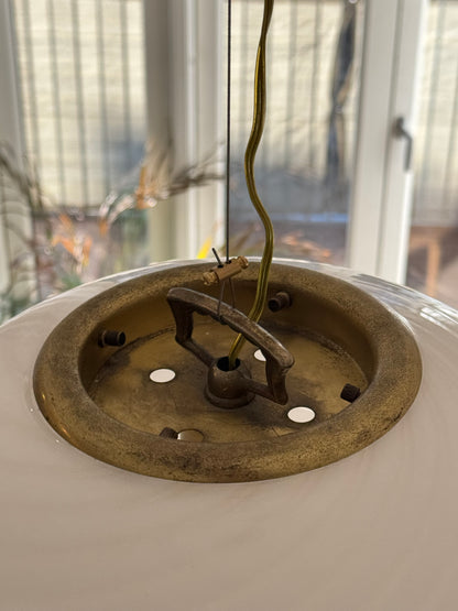 Murano pendant with white swirl, 35 cm