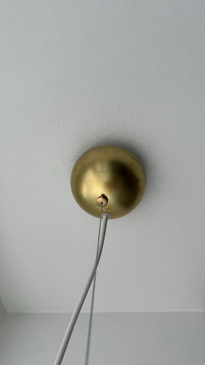 Pink Murano pendant, peacock swirl, 30 cm