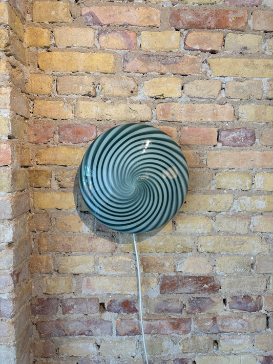 Mørkegrøn tivoli Murano plafond, 30 cm