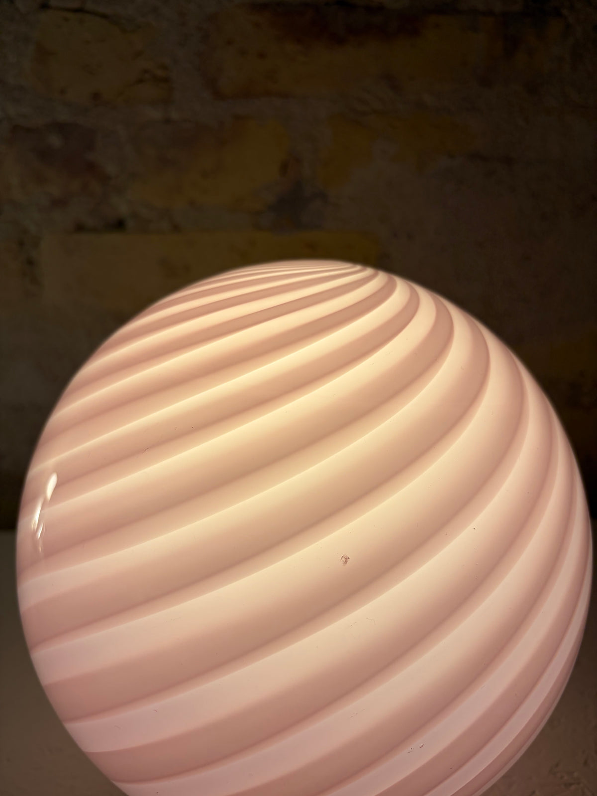 Bubblegum Murano pendel, 20 cm - 2. sortering