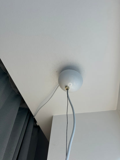 White vintage Murano pendant lamp, 40 cm