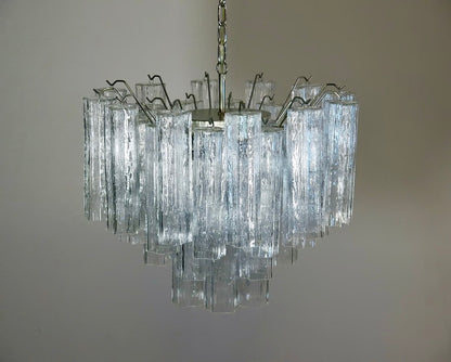 Murano lysekrone | Tuber | 36 glas | Klart glas