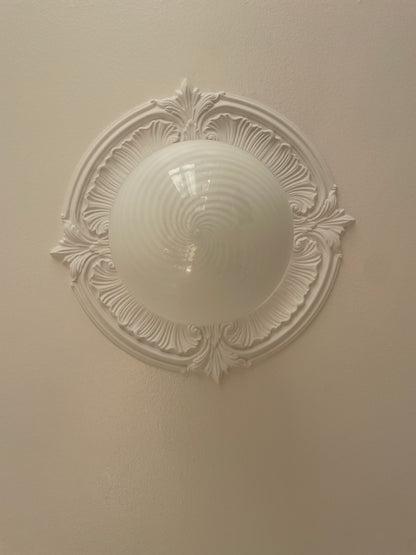 Klassisk rund Murano pendel, 30 cm