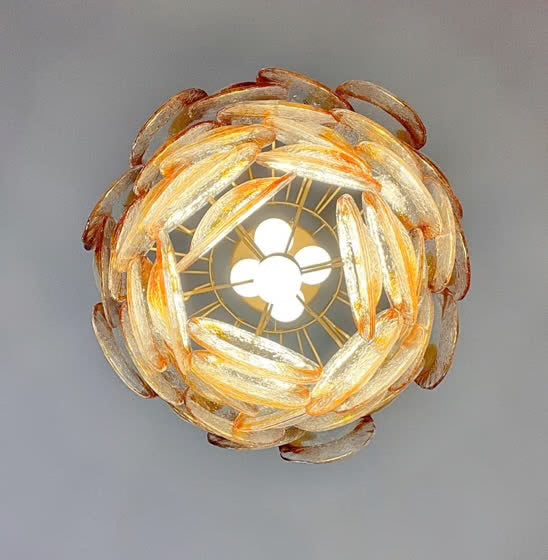 Murano lysekrone | Blade | 41 glas | Rav