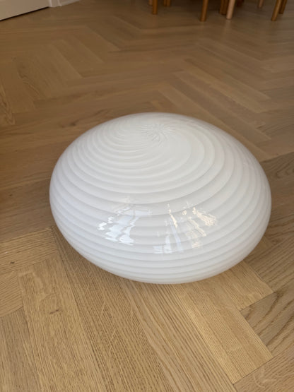 Classic vintage white ceiling light, 40 cm