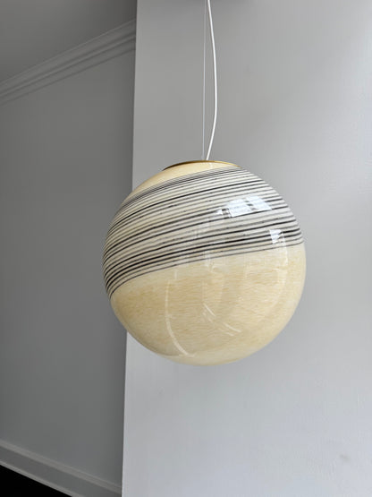 Stor creme Murano loftlampe, 40 cm