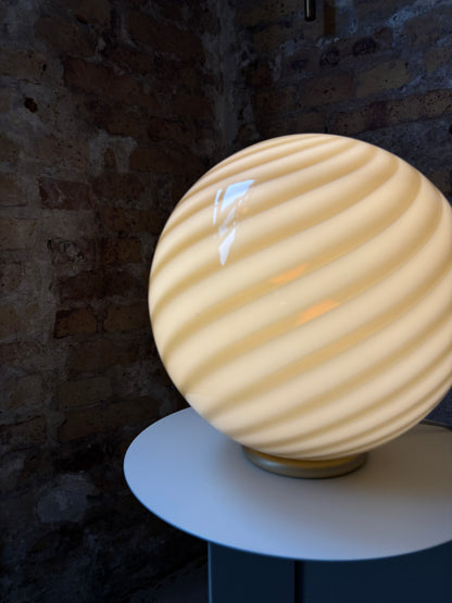 Brun bordlampe, 30 cm