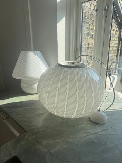 Vintage Murano peacock pendant, 43 cm