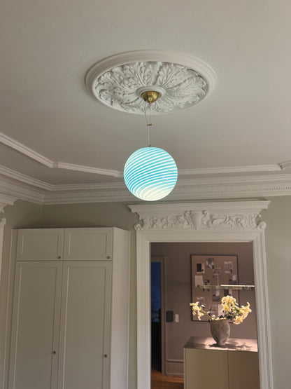 Blue Murano ceiling lamp, 30 cm