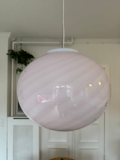 Murano pendant with pink hue, 42 cm