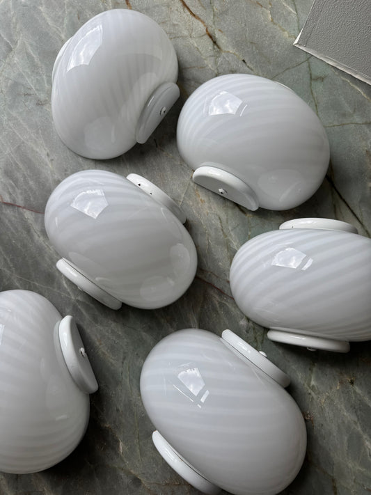 Vintage Murano muslinge væglampe