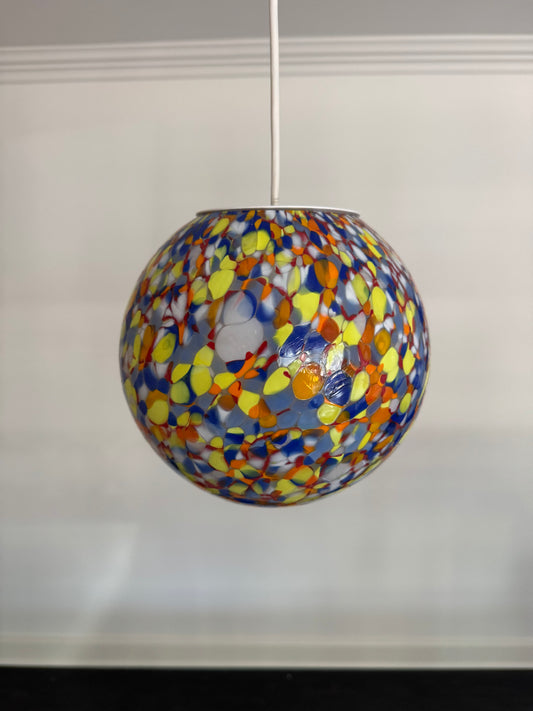 Klassisk murrina konfetti Murano pendel, 20 cm