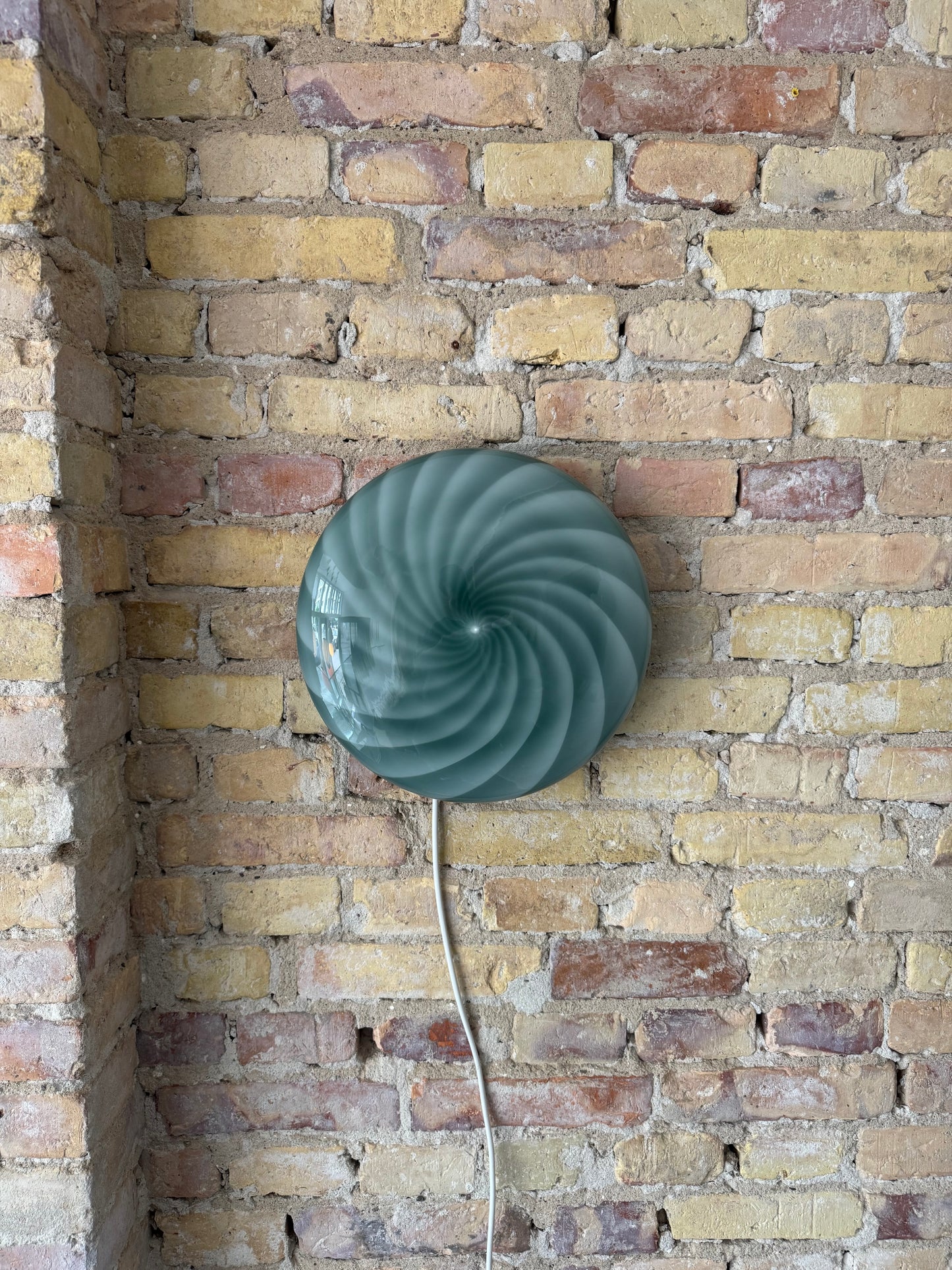 Mørkegrøn Murano plafond, 30 cm