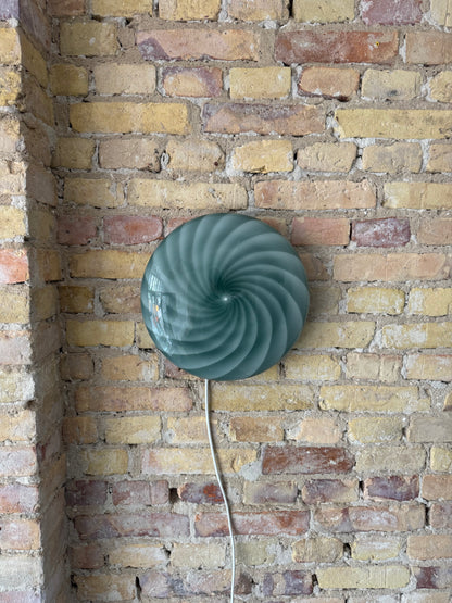Mørkegrøn Murano plafond, 30 cm