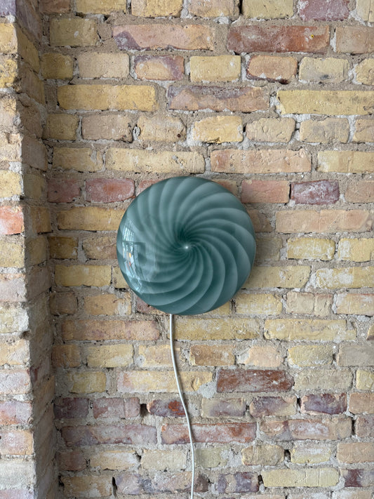 Dark green Murano flush mount, 30 cm - 2nd choice