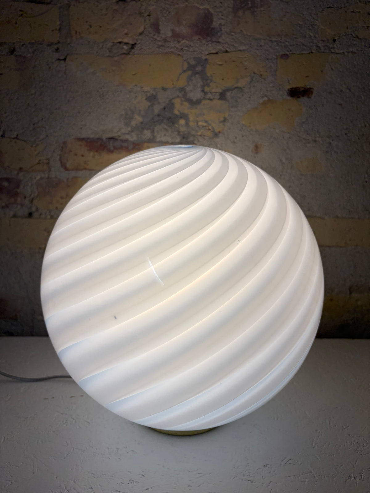 Lyseblå Murano pendel, 30 cm - 2. sortering