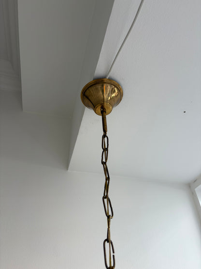 Meget smuk vintage Murano filigrana pendel, 40 cm