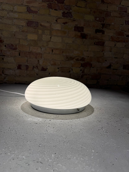 Classic white vintage Murano flush mount, 30 cm