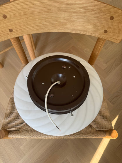 White vintage Murano ceiling lamp, 36 cm