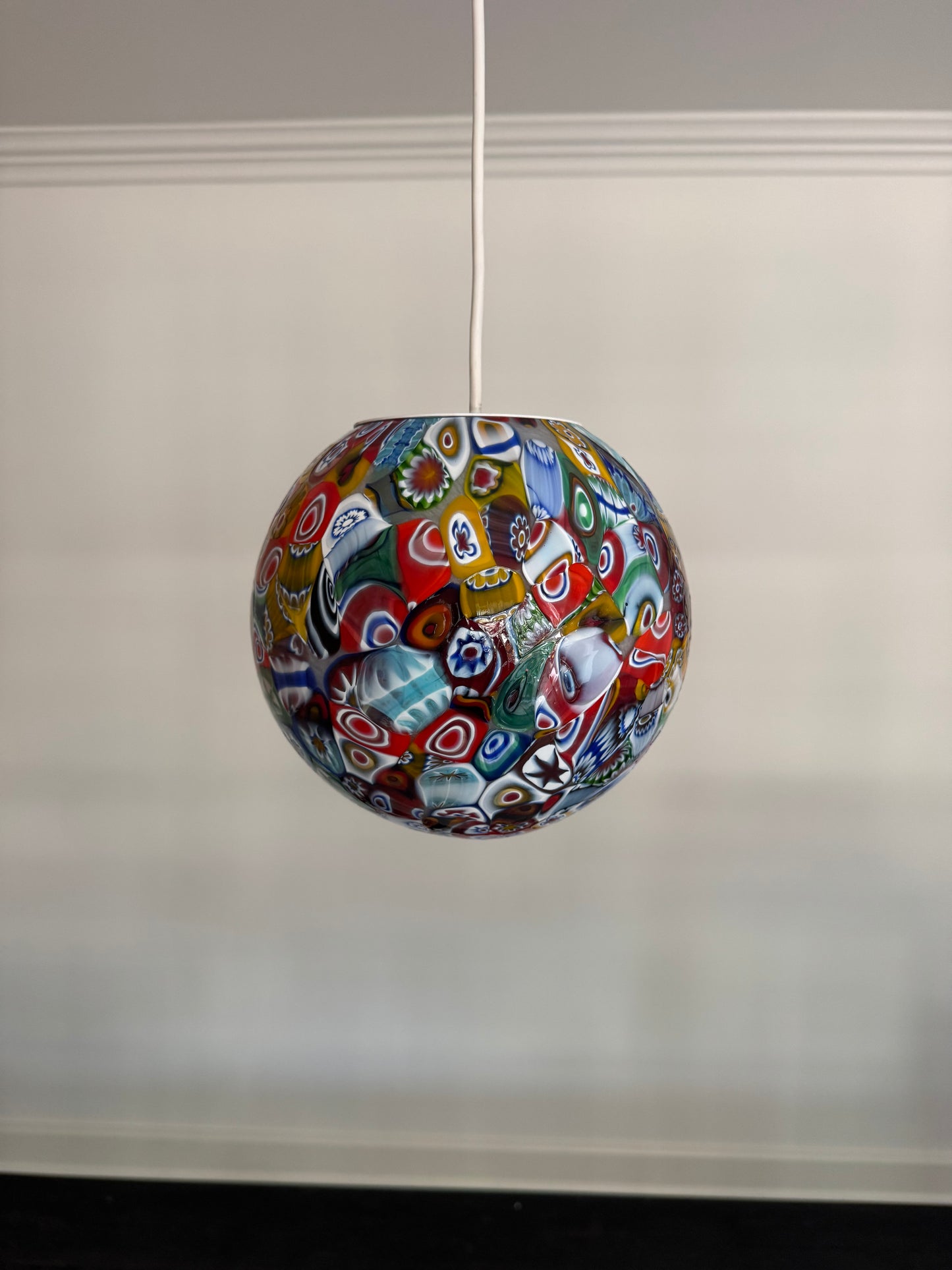 Klassisk murrina mosaik Murano pendel, 20 cm