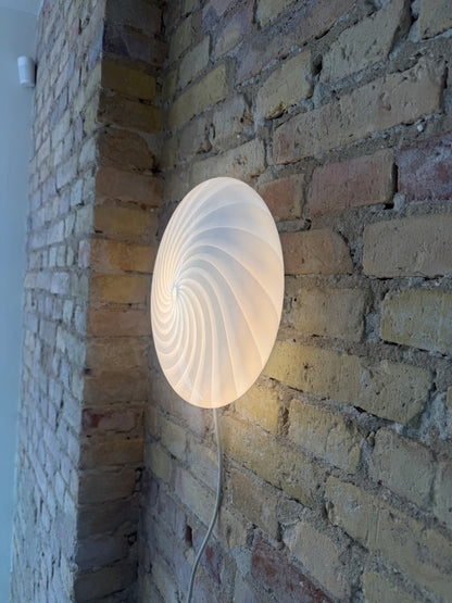 Lyseblå Murano plafond, 30 cm