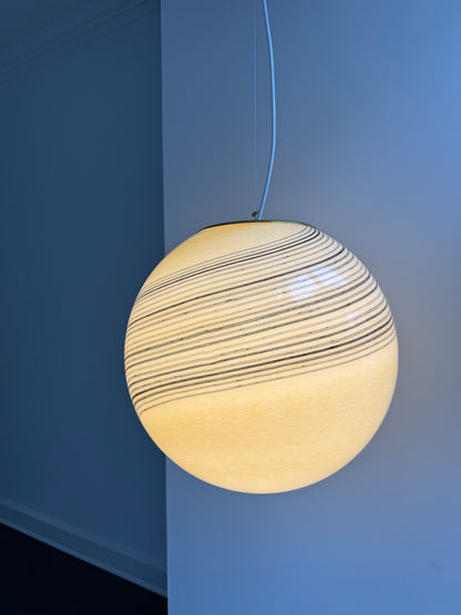 Stor creme Murano loftlampe, 40 cm