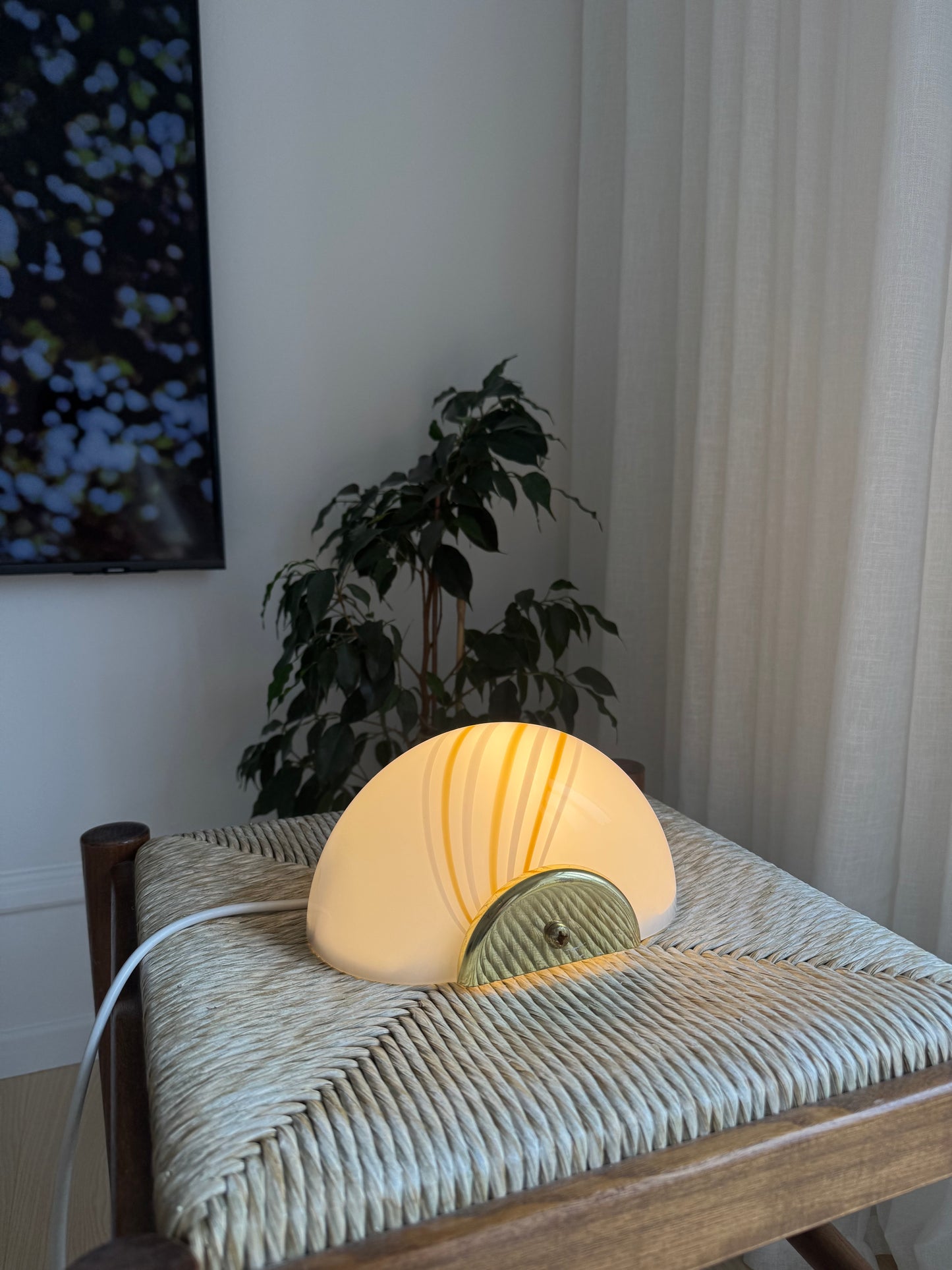 Vintage Murano muslinge væglamper (ét sæt)