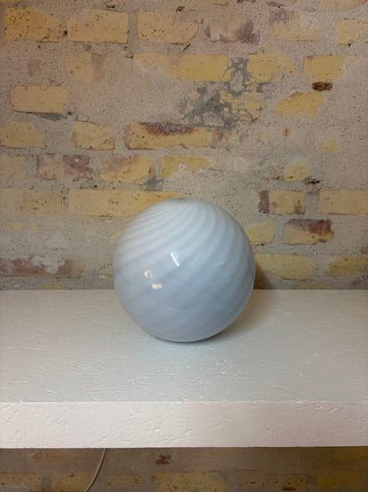 Lyseblå Murano pendel, 20 cm - 2. sortering