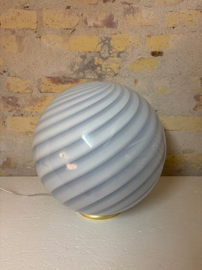 Lyseblå Murano pendel, 30 cm - 2. sortering
