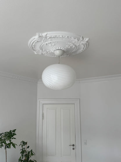 Classic Vintage Murano pendant lamp with engraving, 41 cm