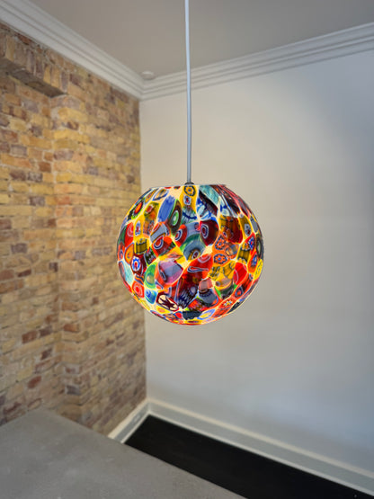 Klassisk murrina mosaik Murano pendel, 20 cm