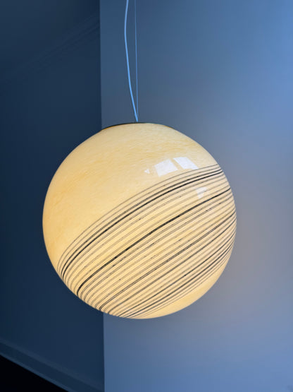 Stor creme Murano loftlampe, 40 cm
