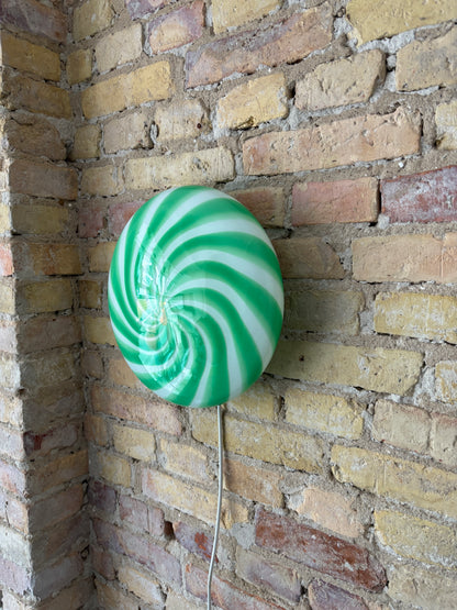 Grøn Murano plafond, 30 cm