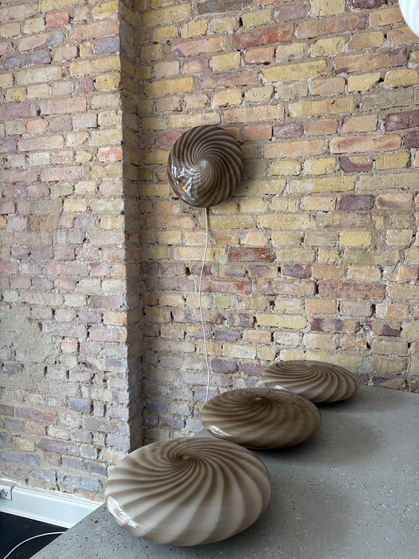Grå Murano plafond, 30 cm