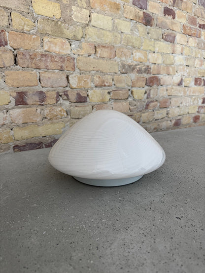 Hvid vintage Murano plafond lampe, 30 cm