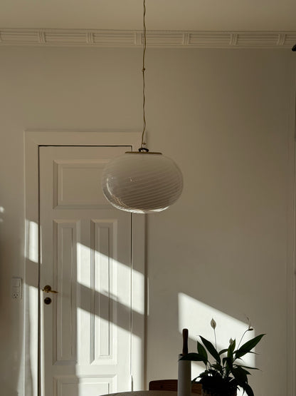 Murano pendant with white swirl, 35 cm