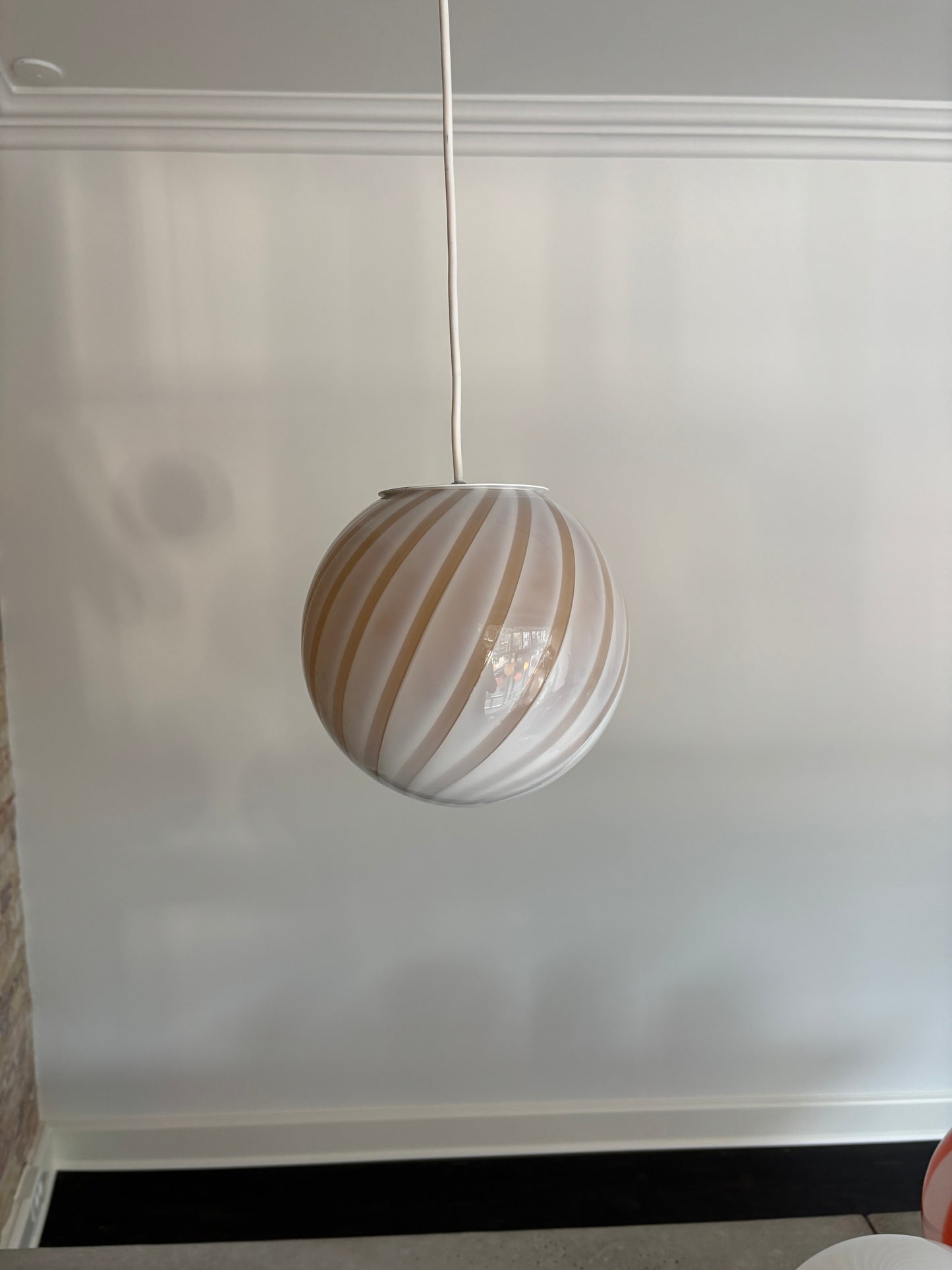 Pannacotta Murano pendant, 20 cm