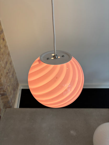 Bubblegum Murano pendel, 20 cm