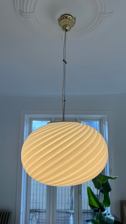 White classic Murano pendant lamp, 40