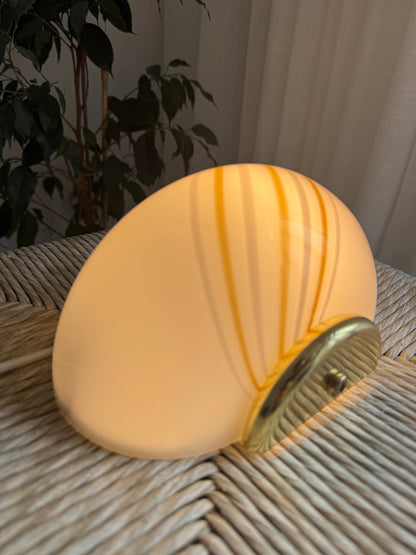 Vintage Murano shell wall lamps (one set)