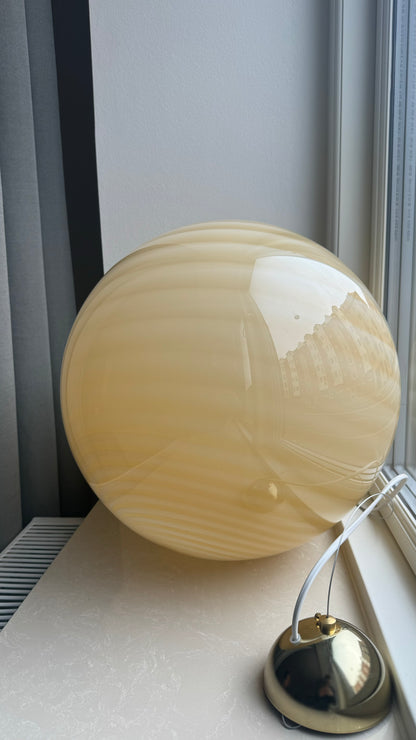 Murano yellow round pendant, 40 cm